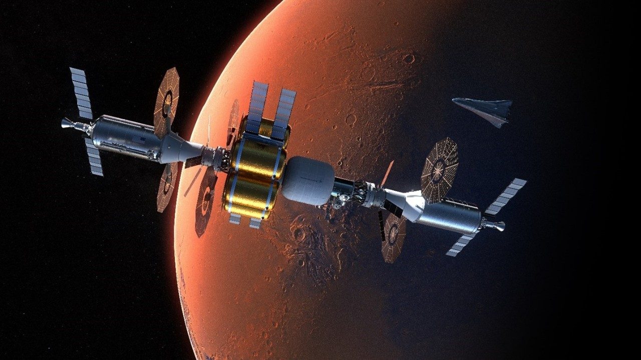Mars Base Camp, Lockheed Martin's vision for reaching Mars, orbiting the red planet